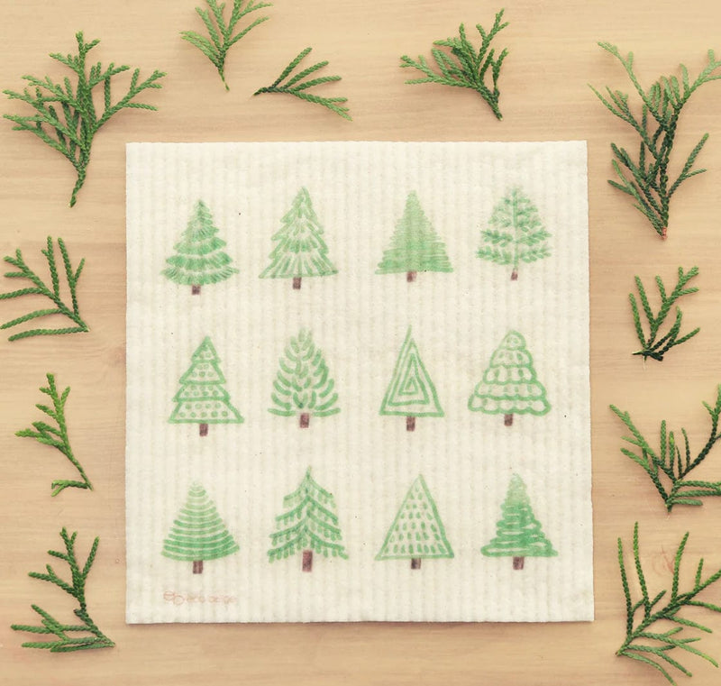 Ivy Lynne Home Sponge cloths Christmas Trees Swedish Sponge Cloths - Variety of Prints