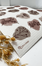 Ivy Lynne Home Brown Botanical Sponge Cloth