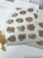 Ivy Lynne Home Brown Botanical Sponge Cloth